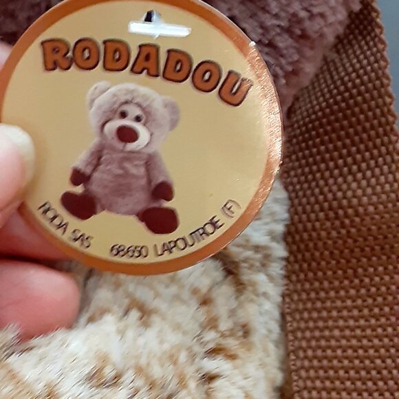 Cute soft body plush Saint Bernard brown dog body backpack Rodadou brand - Picture 9 of 9